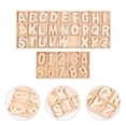 thumbnail image 3 of 2 Sets Wood Letters Unfinished Wooden Alphabet Numbers Unpainted Wood Chips, 3 of 7