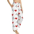 thumbnail image 2 of Bingfone Pajamas For Women,Heartbeat Symbol Pajama Pants With Pockets-Small, 2 of 9