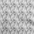 thumbnail image 1 of oneOone Silk Tabby White Fabric Abstracts Sewing Material Print Fabric By The Yard 42 Inch Wide, 1 of 5