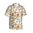 thumbnail image 2 of Haiem Mushrooms Printed Hawaiian Shirt for Men - Men’s Casual Beach Summer Shirts - Stretch Fabric with Modern Fit-Small, 2 of 9
