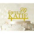 thumbnail image 1 of Personalized Birthday Cake Topper Yellow Cake Topper Color Option Available 5-7 Inches Wide, 1 of 1
