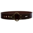 thumbnail image 2 of Womens High Waist Genuine Leather Belt With Hook Closure, 2 of 6