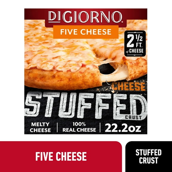 DiGiorno Frozen Pizza, Five Cheese Stuffed Cheese Crust Pizza with Marinara Sauce, 22.2 oz (Frozen)