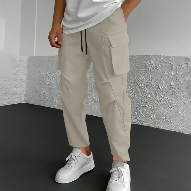 Pantalones largos para hombre, moda de primavera e invierno, pantalones deportivos casuales, pantalones para hombre