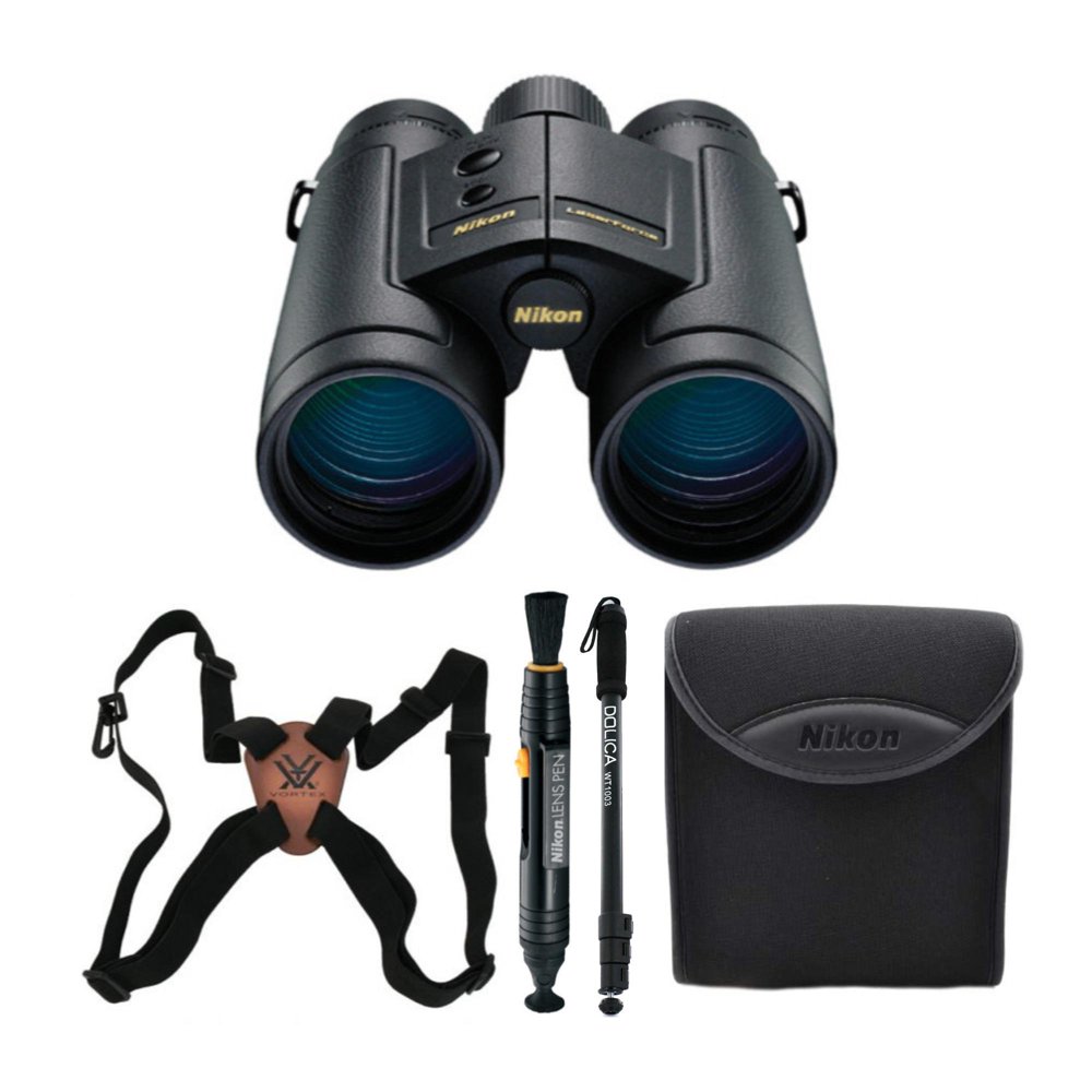 Nikon 10x42 LaserForce Rangefinder Binoculars with Harness, Lens Pen