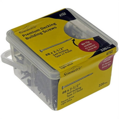 Deck Screws 8x2.5"olive