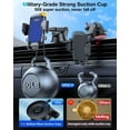 thumbnail image 2 of [True Military-Grade] Car Phone Holder【2024 Stronger Suction & Clip】 Universal Cell Phone Holder for Car Mount for Dashboard Windshield Air Vent for iPhone 15 14 13 Pro Max Samsung,Sapphire Blue, 2 of 14