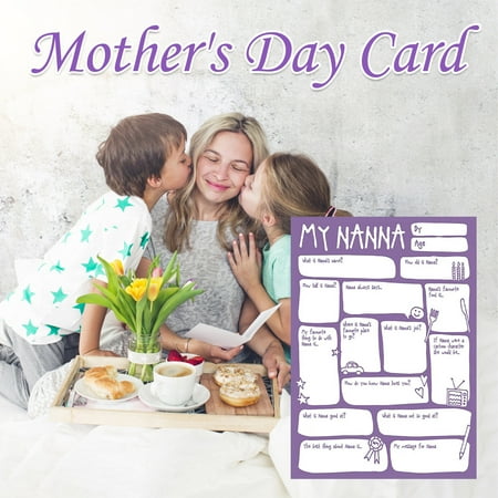 

Mother s Day Love Blank Filling Card Gift For Mother Children s Blank Filling Card