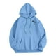 thumbnail image 2 of Sudadera con capucha para hombre, informal, a la moda, de color liso, de manga larga, con bolsillo, de poliéster, 2 of 4