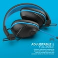 thumbnail image 6 of JLab JBuddies Pro Wired Over-Ear Kids Headphones, Built-in Volume Regulators for Safety, Folding, Adjustable, Noise Isolation, with Mic, Blue/Black, 6 of 8