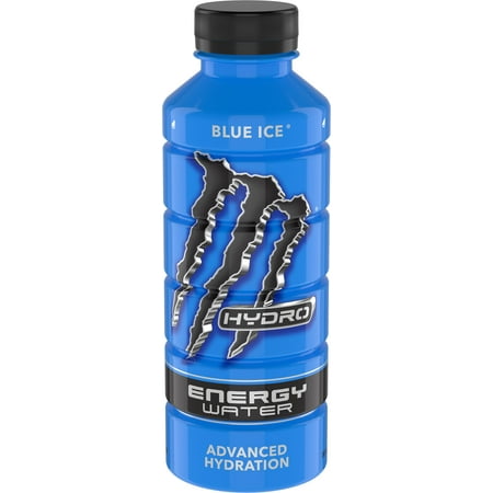(12 Bottles) Monster Hydro Blue Ice, Energy + Water, 20 fl oz