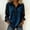 *Blue, variant on ClodeEU Womens Color Blocked Faux Sequins Long Sleeve Lapel Button Loose Sweatshirts Black,Womens Plus L