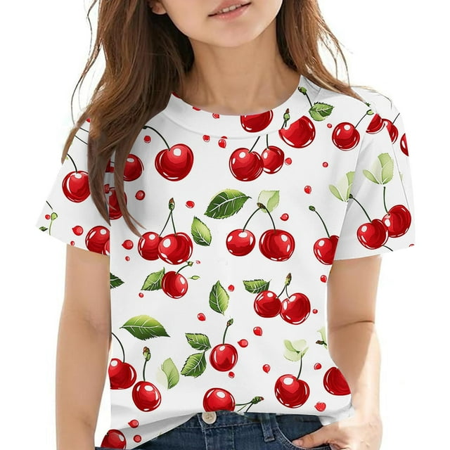 HVOBBTY T-Shirt Décontracté à Manches Courtes pour Tout-Petits, 3-14 Ans T-Shirt à Manches Courtes Col Rond pour Garçon Rouge, 5 Ans
