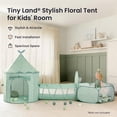 thumbnail image 2 of Tiny Land 3-in-1 Kids Play Tunnel with Ball Pit & Tent, Pop Up Crawling Tunnel for Toddlers, Indoor & Outdoor Playhouse, Foldable Gift Toy for Boys & Girls, Green, 2 of 14