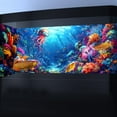 thumbnail image 2 of Blacklight Ocean HD 3D Black Light Aquarium Background UV Reactive Octopus Background Terrarium Background with 10 EVA Double-Sided Tape with 10 EVA Double-Sided Tape, 48X24IN, 2 of 5