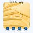 thumbnail image 4 of 400 Thread Count 100% Egyptian Cotton 3-Piece Flat Sheet (1 Flat + 2 Pillow Covers) Size King Color Gold Solid, 4 of 5
