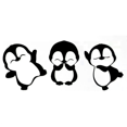 thumbnail image 1 of Cuadro Decorativo de Metal con Diseño pinguinos Chico, 1 of 4