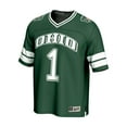 thumbnail image 2 of GameDay Greats #1 Green Ohio Bobcats Lightweight Collegiate Football Fashion Jersey, 2 of 4