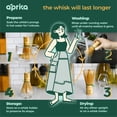 thumbnail image 4 of Batidor de matcha Aprika Life Traditional de bambú morado, 100 puntas, 4 of 6