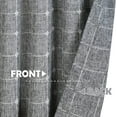 thumbnail image 4 of Kitchen Curtains 24 Inch Cafe Curtain Tiers, Light Filtering Linen Textured Short Curtains for Bathroom, Semi Sheer Farmhouse Small Window Curtain Rod Pocket 2 Panels (Dark Grey), 4 of 6