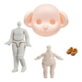 thumbnail image 2 of Kokiya Pig Vegetarian Head BJD Pig Doll Head, Ball Jointed Doll Head without Eyes, Ob11, 2 of 8