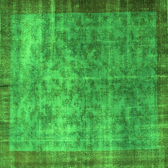 Ahgly Company Indoor Square Persian Green Bohemian Area Rugs, 6' Square