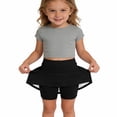 thumbnail image 5 of KAUOD Girls Athletic Skorts Tennis Skirt Elastic Waist Golf Workout Skirts Flowy Running School 𝗨niform Mini Skirt, 5 of 5
