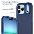 thumbnail image 4 of Petocase For iPhone 17 Pro Case,Shockproof Rugged Protection Heavy Duty Dust/Drop Proof 3-Layer Cover Case for iPhone 17 Pro 6.3'' 2025,Navy Blue, 4 of 8