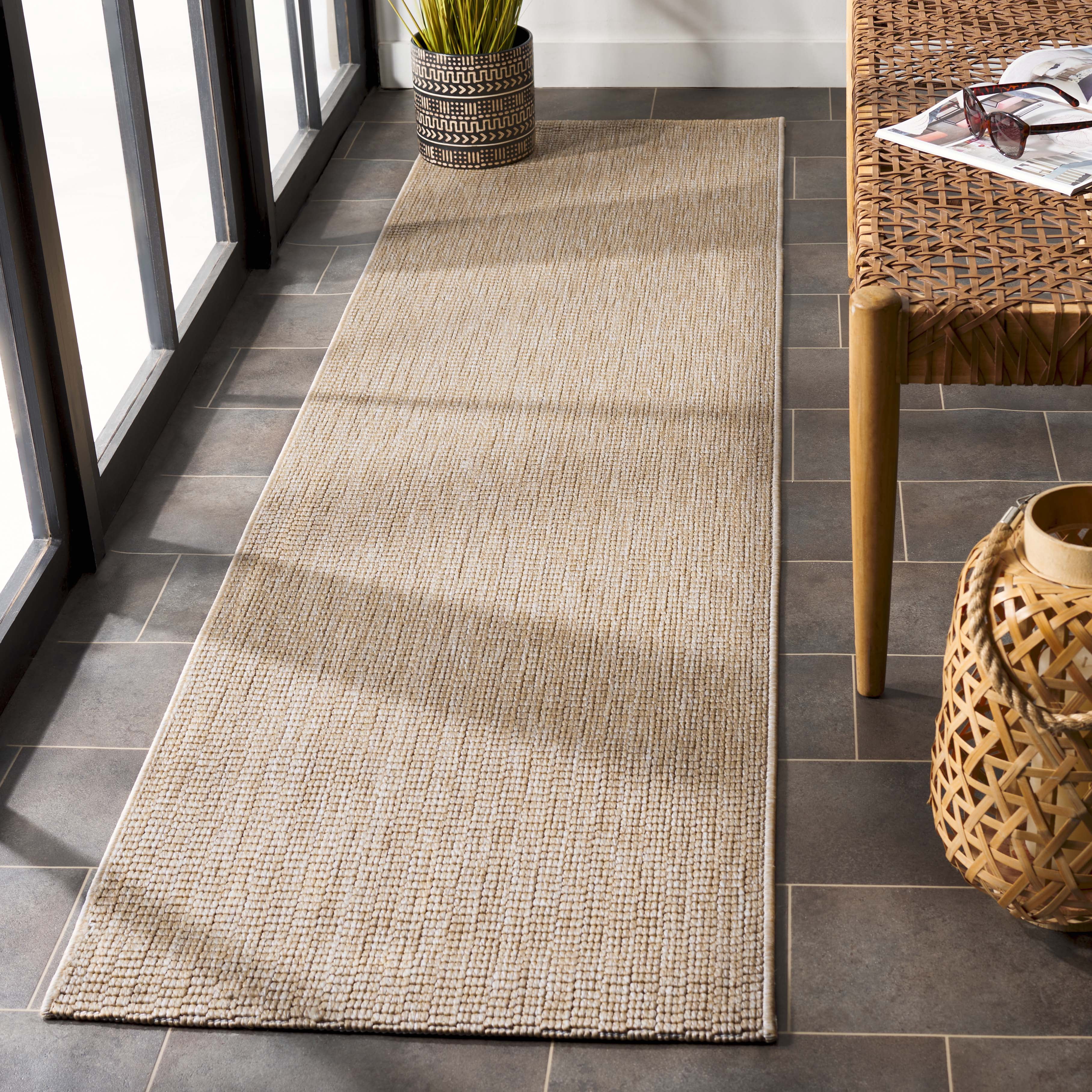 Safavieh Sisal All-Weather Dania Solid Indoor/Outdoor Runner Rug, Natural, 2'2" x 5'