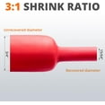 thumbnail image 4 of Wirefy 3/4" Heat Shrink Tubing - Large Diameter - 3:1 Ratio - Adhesive Lined - Industrial Heat-Shrink Tubing - Red - 50 Feet Roll, 4 of 7