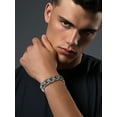 thumbnail image 3 of Pulsera de eslabones cubanos PROSTEEL Nudo celta 16MM Acero inoxidable Hip Pop✨ 9 pulgadas, 3 of 8