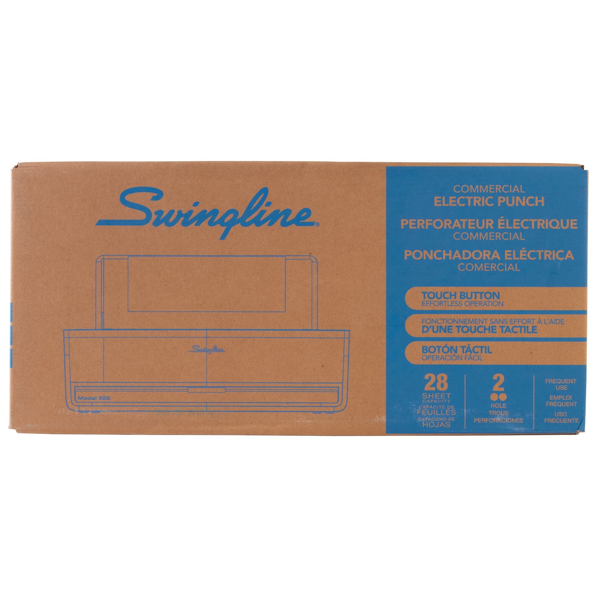 Swingline Commercial Electric Punch, 2 Holes, 28 Sheets