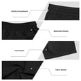 thumbnail image 6 of Ceisia Men's Sleeveless Hoodie and Shorts Set Full Zip Hooded Tank with Drawstring Shorts Black M Gifts for Father, 6 of 8
