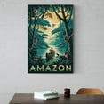 thumbnail image 6 of Tropical Amazon Classic Poster Retro Brazil Cityscape with Rivers & Lush Nature Canvas Poster, 6 of 8