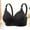 Black, variant on Amidoa Push-up Bras for Women Beige Wire-Free Large Bust Solid Full-Figure Bra Bralettes for Women L