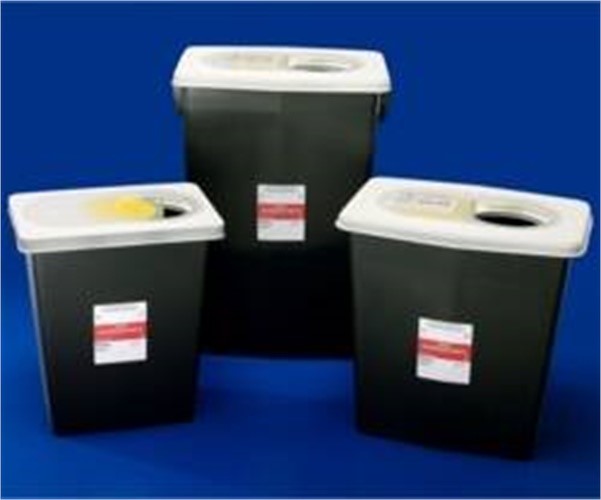 Kendall RCRA Hazardous Waste Container Biohazard, 8Gal, Slide Lid