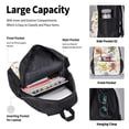 thumbnail image 4 of Pofeuu Cartoon Monkey Print Backpack Travel Backpacks With Lunch Bag Pencil Bag Set 3 pcs Set Cartoon Backpack, 4 of 7