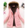 thumbnail image 5 of -Chaqueta de algodón acolchada para mujer, abrigo informal ajustado con capucha bordada, Parkas acolchadas, abrigo cálido, otoño e invierno, novedad, 5 of 5