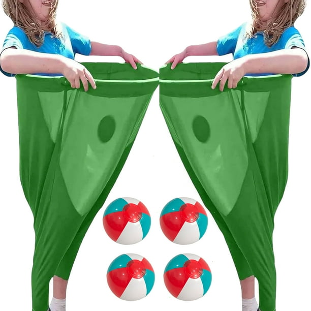 Bewildely Juego de la abuela en el jardín, juego familiar, lanzamiento para adultos y al aire libre, fiesta de pantalones, cuatro bombas, Juguetes verde