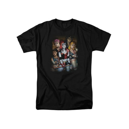 Batman DC Comics Harley Quinn New 52 Derby Girls Adult T-Shirt (Best New Dc Comics)