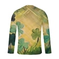 thumbnail image 4 of LYXSSBYX Mens Shirts Long Sleeve T Shirts New Saint Patrick Men's 3D Printed Long Sleeve T-shirt Loose Round Neck Undercoat Top Blouses & Shirts, 4 of 5