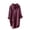 Red, variant on Womens Shirts Flower Pattern Printed Lapel Neck Casual Cotton And Linen Long Sleeve Shirt Workout Tops
