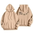 thumbnail image 5 of CAIXIA Palm Puff Womens Graphic Hoodies Pullover Cotton Loose Comfort Long Sleeve Sweaters Top Graphic Hooded Sweatshirt with Kangaroo Pocket Fall Clothes, 5 of 5