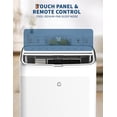 thumbnail image 3 of 14,000 BTU Portable Air Conditioner, 3 in-1 Standing AC Unit with Dehumidifier and Fan, Remote and LED Touch Panel, Sleep Mode, Window Kit, Cools up to 750 Sq.Ft., Quiet Operation, White Top, 3 of 7