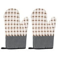 thumbnail image 1 of Shisuyan 2Pcs Baking Oven Mittens Cotton Heat Resistant Protection for Cooking Enthusiasts, 1 of 8