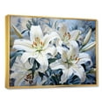 thumbnail image 2 of Designart "Blooming Lilies' Blossoms VI" Lilies Floater Framed Canvas Prints, 2 of 5