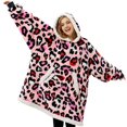 thumbnail image 1 of Sudadera portátil con capucha Giggling Getup Sherpa, forro polar rosa, 1 of 8