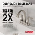thumbnail image 2 of Delta 2562LF-BLMPU Lineax 1.2 GPM Centerset Bathroom Faucet - Black, 2 of 7
