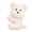 B008- Style H, variant on 4.3 in Fluffy Pig, Stuffed Plush,, All Ages Nursery decor, Jungle All Ages Shower decorations, Soft Cuddling toy, Light Pink, 1 Pc, Shelf Display