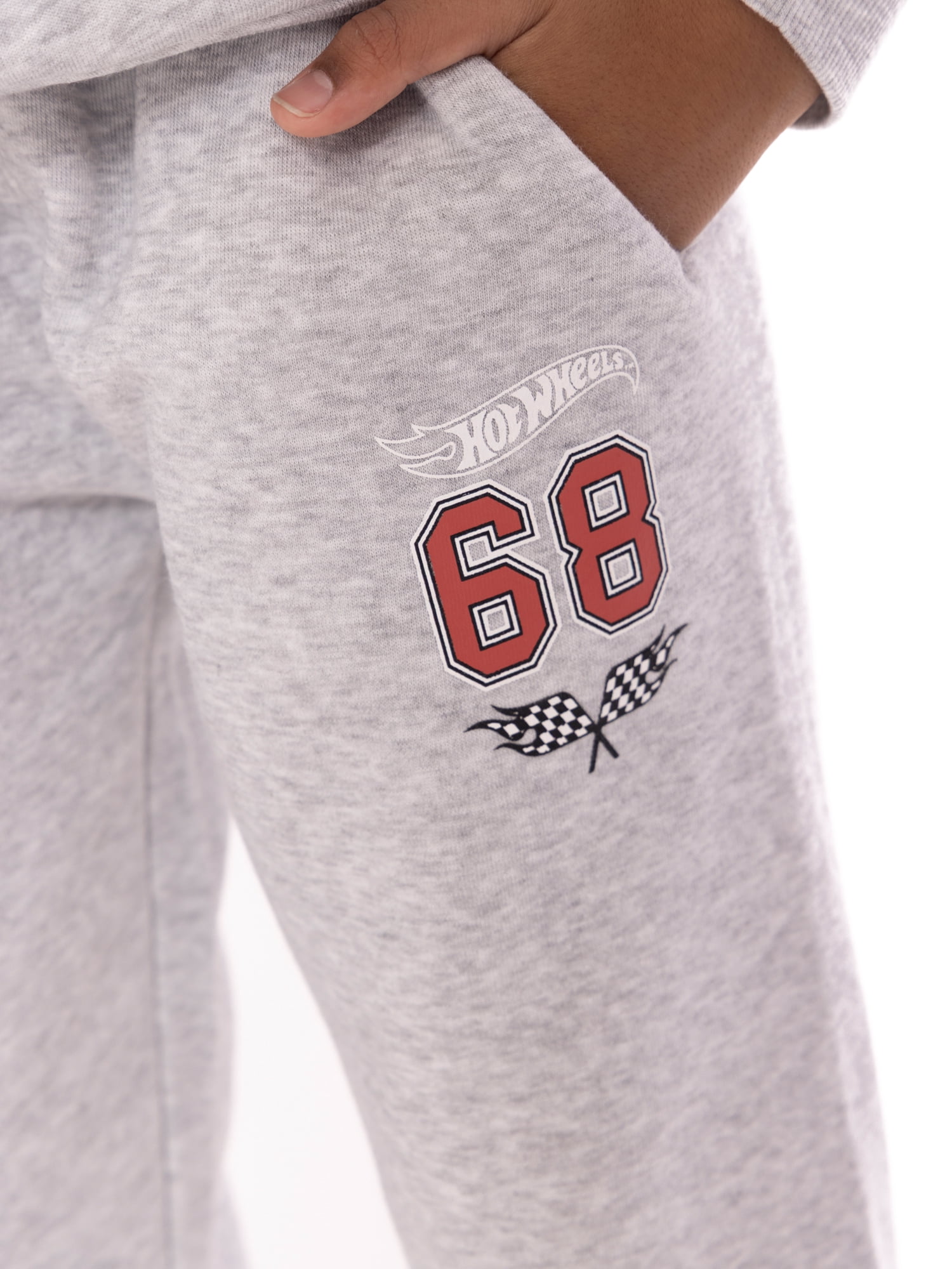 Hot Wheels Boy's Graphic Hoodie with Matching Jogger Pant, 2 Piece Set, Sizes 4-16